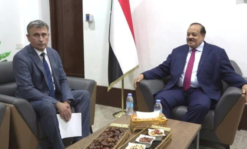 Sudan's FM Ali Youssif meets Rusian ambassador Andrey Chernovol on Dec 11, 2024