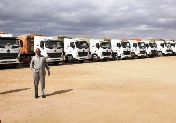 Trucks loaded with food have been dispatched to several areas in Sudan on Dec 24, 2024