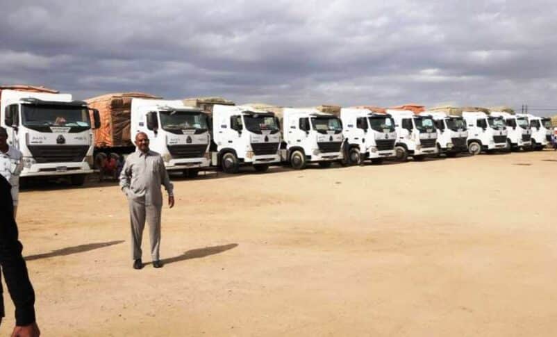 Trucks loaded with food have been dispatched to several areas in Sudan on Dec 24, 2024