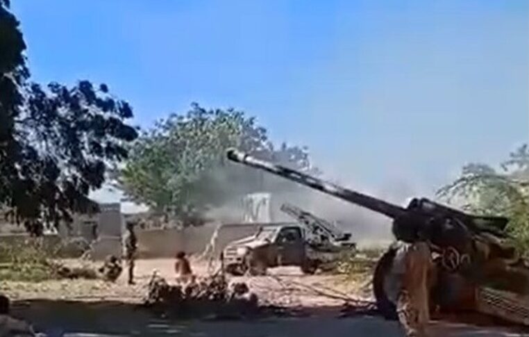 RSF artillery pounds El Fasher on January 21, 2025.
