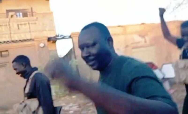 Sudanese army soldiers and allied forces take control of Block 9 in Al-Fitaihab, Omdurman, Jan. 7, 2025.
