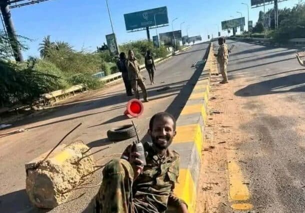 Sudanese soldiers at Almak Nimir bridge in Khartoum Bahri, January 29, 2025-1