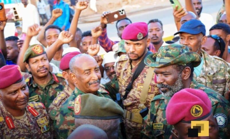Al-Burhan visits his troops at the front lines in Kafouri as army battles RSF, February 11, 2025
