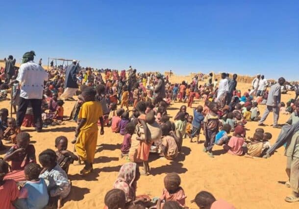 Civilians flee as RSF renews attacks on Zamzam camp for second day, on Feb. 12, 2025-1