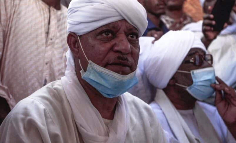 Former leader of the Janjaweed militiamen, Musa Hilal, was released from prison on March 11, 2021. AFP photo
