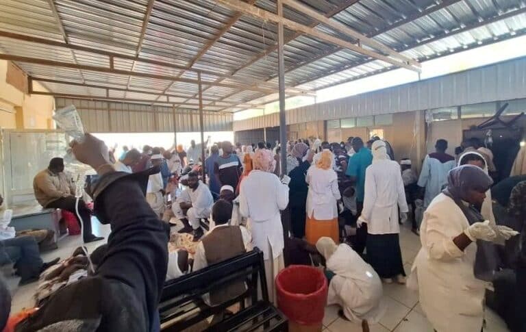 Injured and dead overwhelm Al-Nau Hospital following an RSF bombing in Omdurman, on Feb 1, 2025