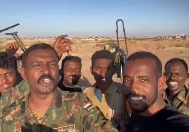 Keikel after arrival of his troops to Al-Aylafun, east of the capital Khartoum on Feb 3n 2025