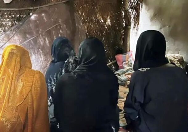 Three women and a teenaged girl from El Geneina, West Darfur, who survived rape committed between April and June 2023. HRW photo