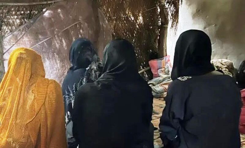 Three women and a teenaged girl from El Geneina, West Darfur, who survived rape committed between April and June 2023. HRW photo