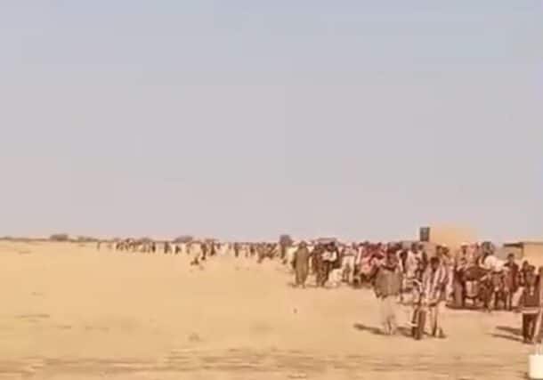 villagers of Al-Kadaris and Al-Khalwat in the El Quteina countryside in White Nile State flee their areas after RSF attacks on Feb 17,