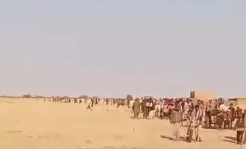 villagers of Al-Kadaris and Al-Khalwat in the El Quteina countryside in White Nile State flee their areas after RSF attacks on Feb 17,