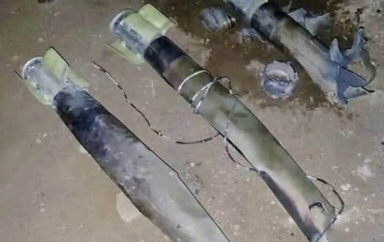 Remnants of projectiles launched by the Rapid Support Forces (RSF) on El Obeid, the capital of North Kordofan state, from a mobile platform, causing destruction and human casualties.