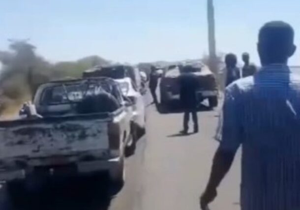 RSF elements flee Khartoum to Drfur hough Jebel Aulia on March 25, 2025