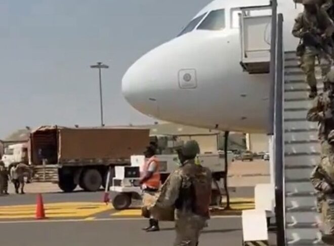 Ugandan troops arrive in Juba on March 11, 2025