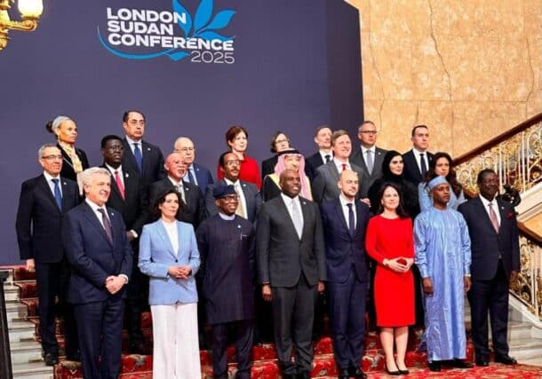 Participants at the London meeting on Sudan on April 15, 2025