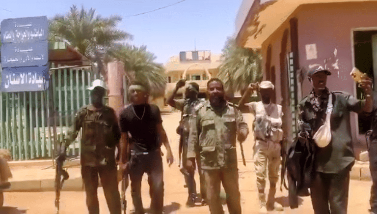 Sudanese soldiers at Umbada Hospital on March 29, 2025