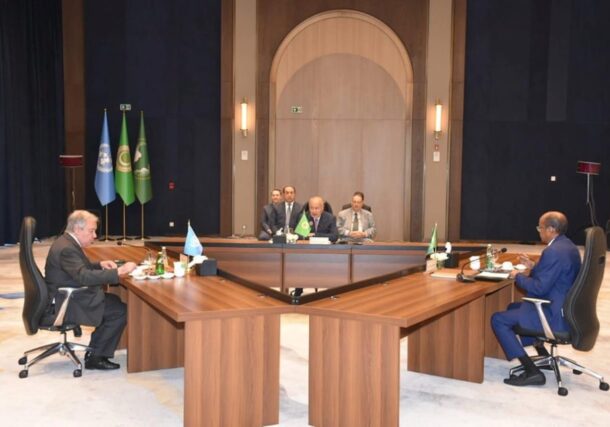 African Union, Arab League and United Nations chiefs met on the sidelines of the Arab Summit in Baghdad on May 16, 2025.