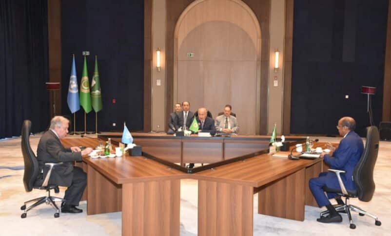 African Union, Arab League and United Nations chiefs met on the sidelines of the Arab Summit in Baghdad on May 16, 2025.