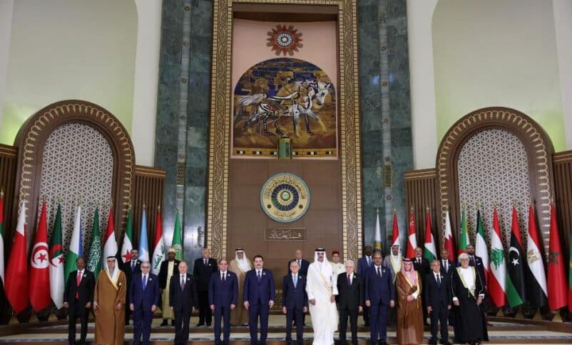 Arab leaders pose at the conclusion of the Arab League Summit in Baghdad, Iraq, on May 17, 2025. (Photo: Egyptian Presidency)