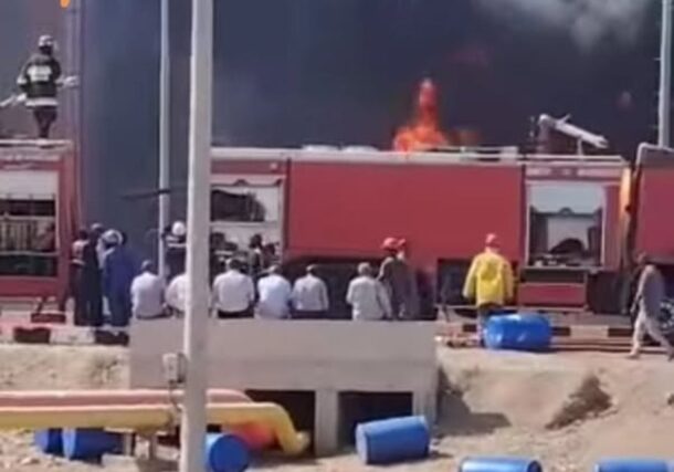 Sudan Civil Defence forces extinguished Port Sudan fires on May 10, 2025.