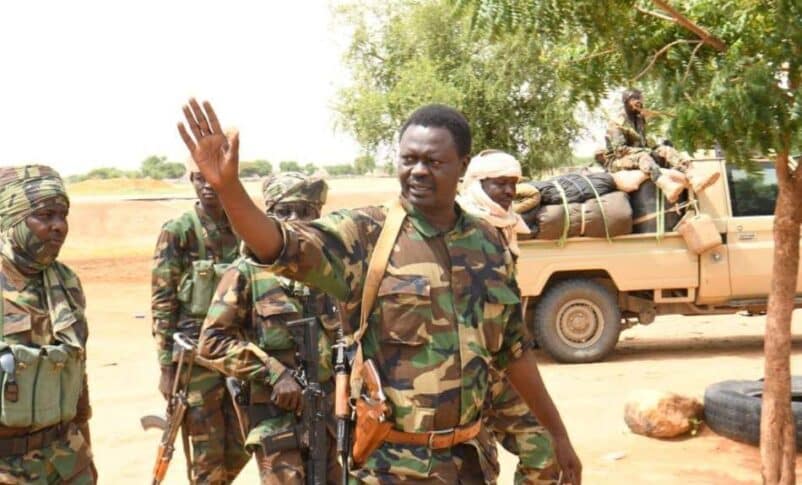 Minnawi in N. Darfur ahead of his departure to Port Sudan on August 27, 2023