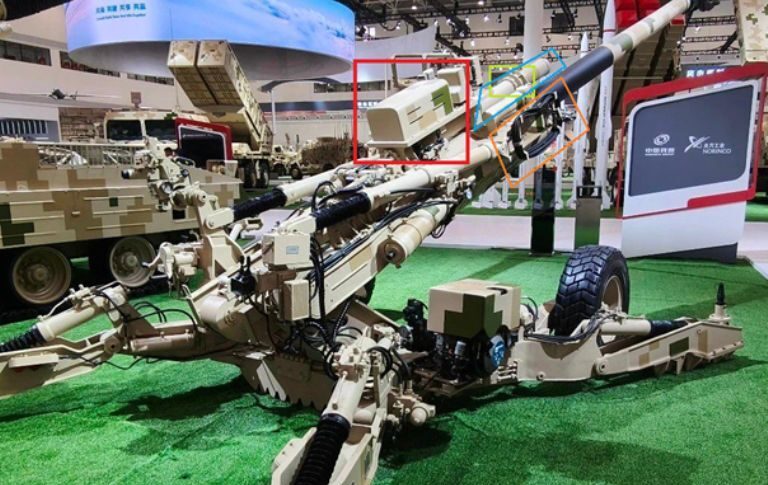 An AH-4 155mm howitzer manufactured by Norinco, pictured in Amnesty International's findings.