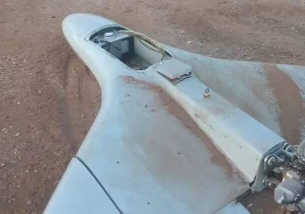 One of the drones that attacked Port Sudan on May 4, 2025
