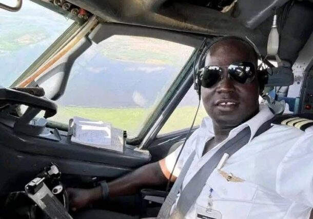 Samson Ohide, South Sudanese pilot killed in an airstrike by the Sudanese army after landing in Nyala on May 3, 2025