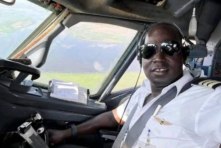 Samson Ohide, South Sudanese pilot killed in an airstrike by the Sudanese army after landing in Nyala on May 3, 2025