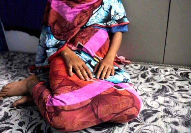 A 16-year-old rape victim at the UNICEF’s office in Sudan in December 2024. UNICEF photo