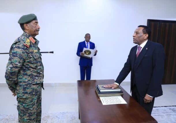 Kamil Idriss takes oath as Sudan's new Prime Minister on May 31, 2025.