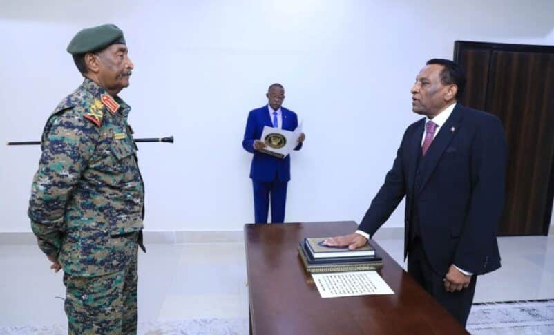 Kamil Idriss takes oath as Sudan's new Prime Minister on May 31, 2025.