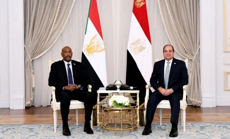 President Abdel Fattah al-Sisi receives Sudan's leader Abdel Fattah al-Burhan on June 30, 2025