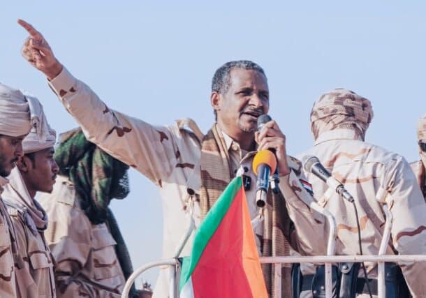 RSF leader speaks to his troops in Darfur on June 22, 2025
