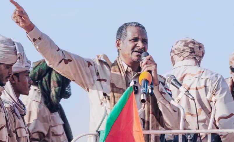 RSF leader speaks to his troops in Darfur on June 22, 2025