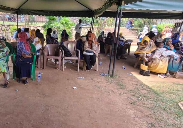 Sudanese refugees in Uganda wait for passport renewals at the Sudanese embassy in Kampala. (File Photo)