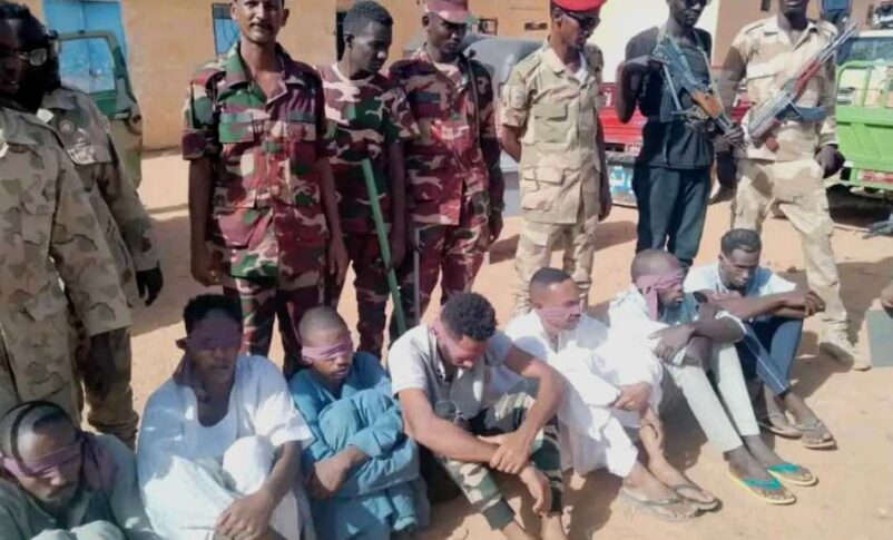 RSF collaborators arrested in Khartoum after the army's recapture of the capital on March 21, 2025