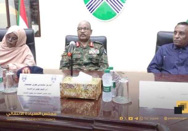 Sovereign Council member Jabir heads a meeting of the Khartoum rehabilitation committee on July 19, 2025