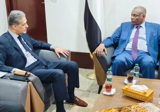 Sudanese State Minister for Foreign Affairs Omer Siddiq meets Egyptian ambassador on July 30, 2025