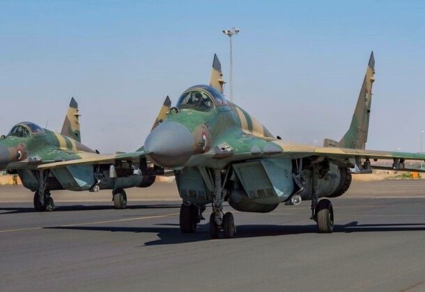 Sudanese army MiG-29SEs Merowe airbase (file photo)