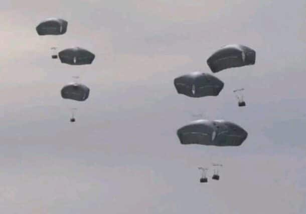 Sudanese army airdropped weapons, ammunition and food to a besieged base in Babanusa, West Kordofan on July 19, 2025