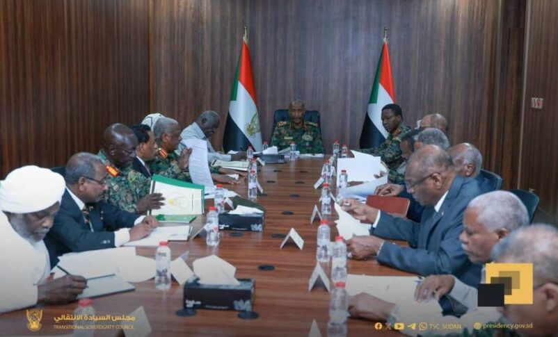 Al-Burhan chairs National Security Council meeting on August 9, 2025