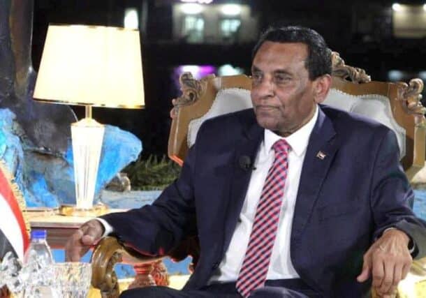 Sudan's Prime Minister Kamal Idris is seen during a state media interview on August 21, 2025, SUNA photo