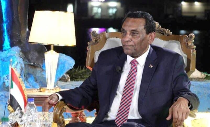 Sudan's Prime Minister Kamal Idris is seen during a state media interview on August 21, 2025, SUNA photo