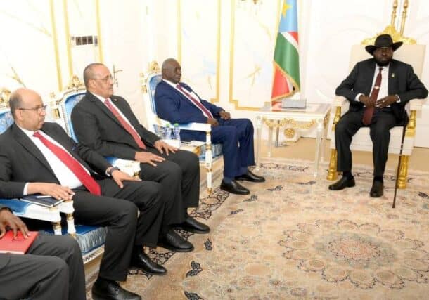 President Salva Kiir meets with Malik Agar Sudan's Deputy Chairman of the Sovereign Council on August 11, 2025-1