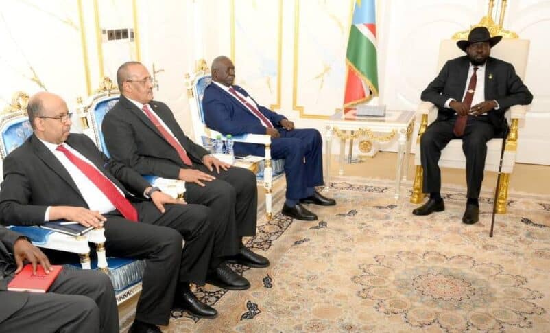 President Salva Kiir meets with Malik Agar Sudan's Deputy Chairman of the Sovereign Council on August 11, 2025-1