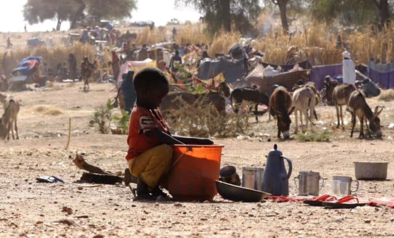 A child washes their hands in El Fasher, Sudan, in an undated file photo. UNICEF Handout