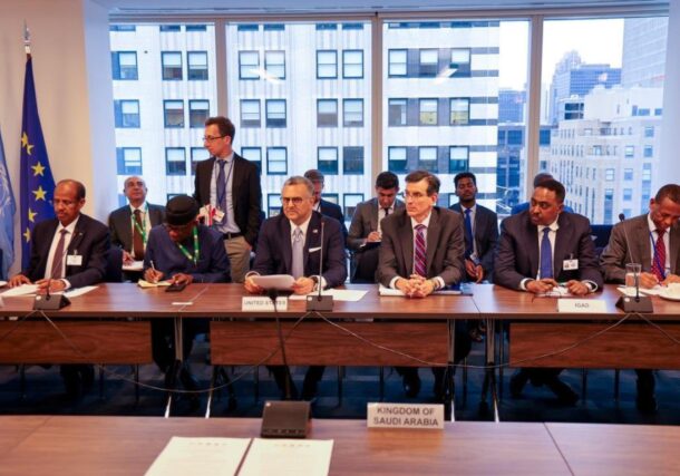 Sudan meeing the sideline of the UN General Assemply in New York on September 24, 2025