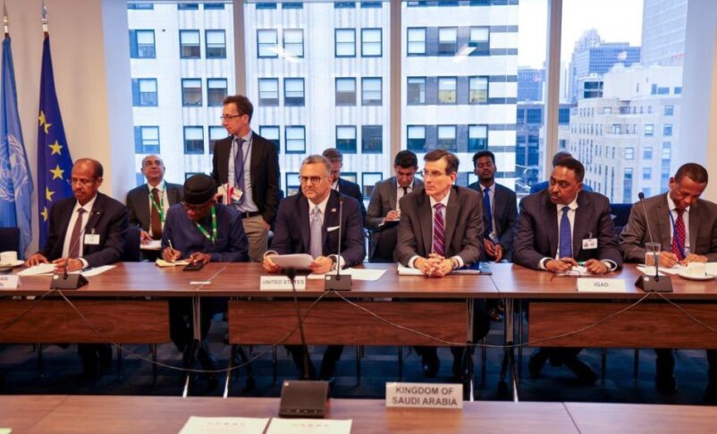 Sudan meeing the sideline of the UN General Assemply in New York on September 24, 2025