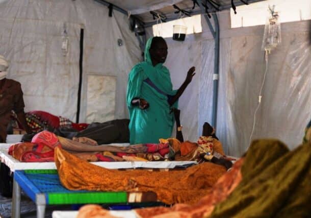 Sudanese cholera patients are treated at a UN -run makeshit clinic, Tawla North Darfur, on August 5, 2025 Reuters photo